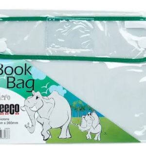 PVC Book Bag with VELCRO (RED)