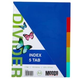 File Dividers 5 tab PP
