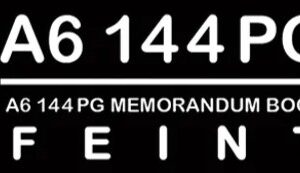 A6 Memo Book HC 144pg