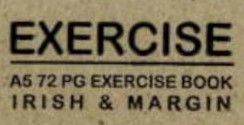 A5 72pg Exercise Book (Irish and Margin)