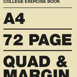 A4 72pg Exercise Book (Quad and Margin)