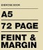 A5 48pg Exercise Book (Feint& Margin)